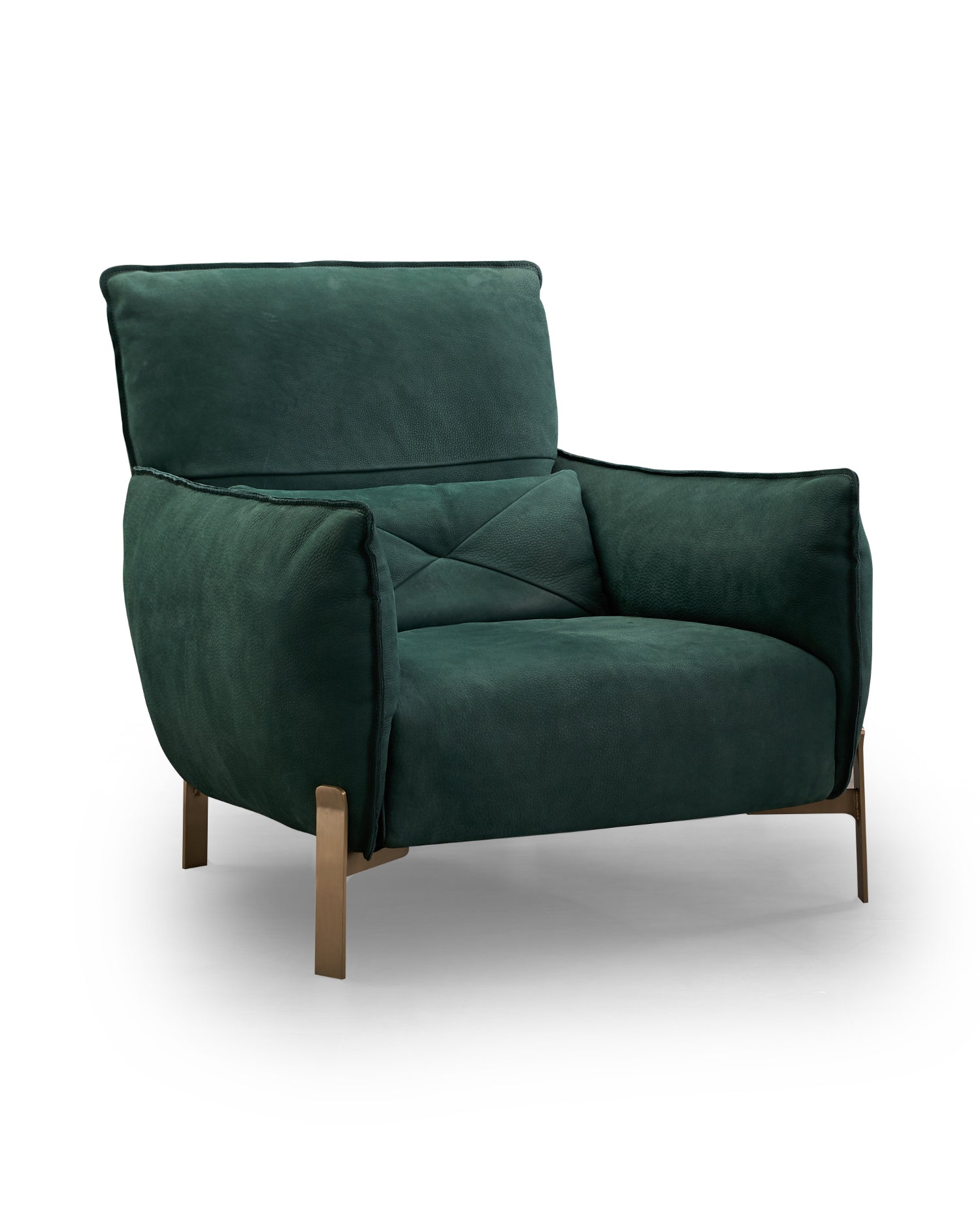 Italian minimalist AA49 all-leather green lounge chair VE5-2019 Lounge chair DD