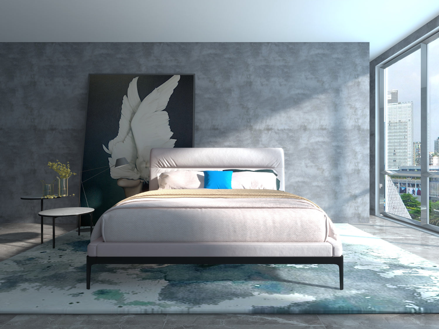 Modern Elegance Leather KB-VVCASA-BED-VX2-1758-1 Bed