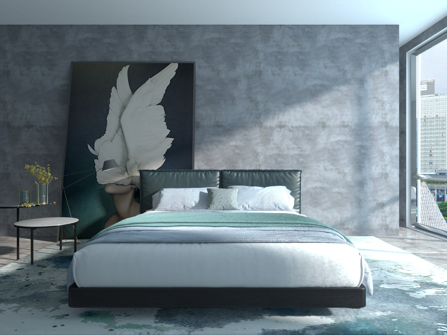 Urban Chic Leather KB-VVCASA-BED-VX5-1801-1 Bed