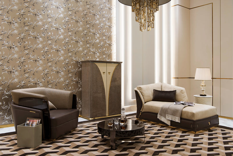 Light luxury style fabric Bentley sofa set, customized hotel sofa series W008SF1 Sofa