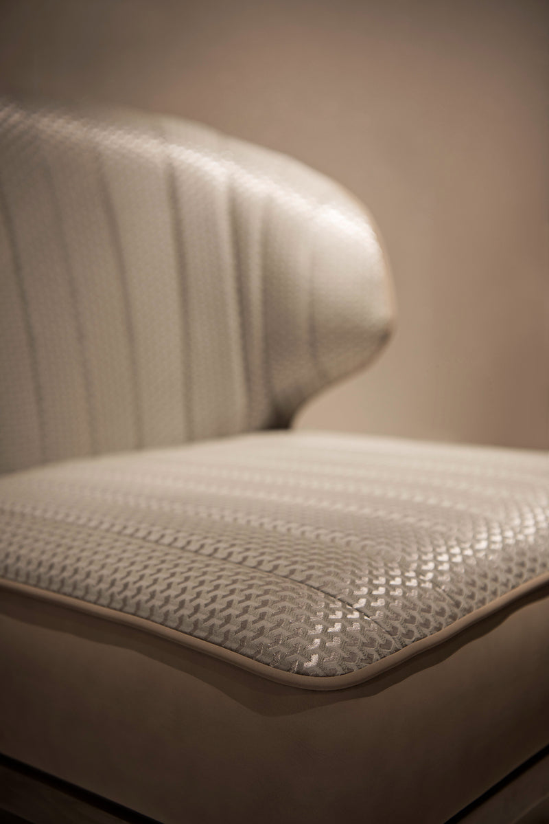 Light luxury style walnut leather lounge chair W009SF11 Bentley LOUNGE CHAIR