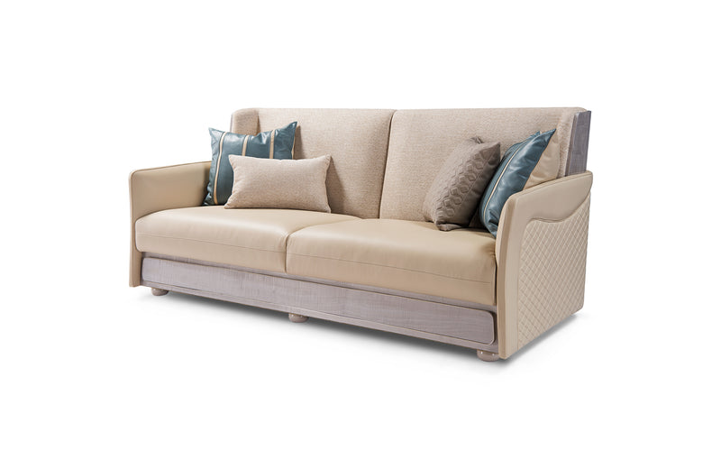 Luxurious Comfort and Exquisite Living: The Perfect Blend of Genuine Leather and Durability W009SF1 Bentley Sofa