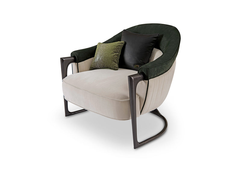 Luxury modern metal leisure accent chair W011SF11B Bentley LOUNGE CHAIR