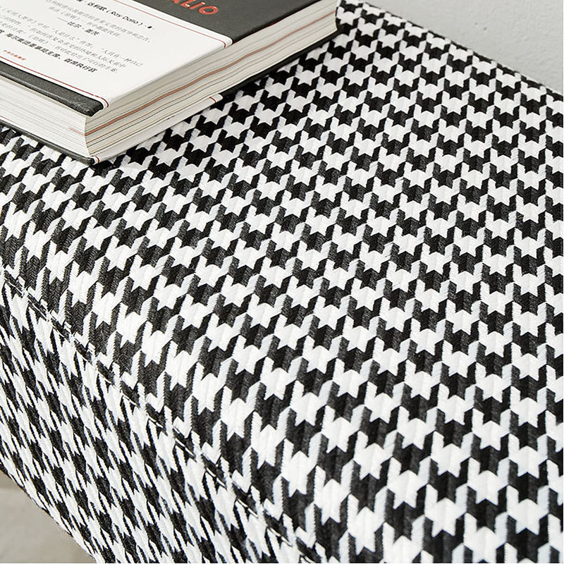 Italian Minimalist Checkered VX5-1663-5 End of Bed Stool